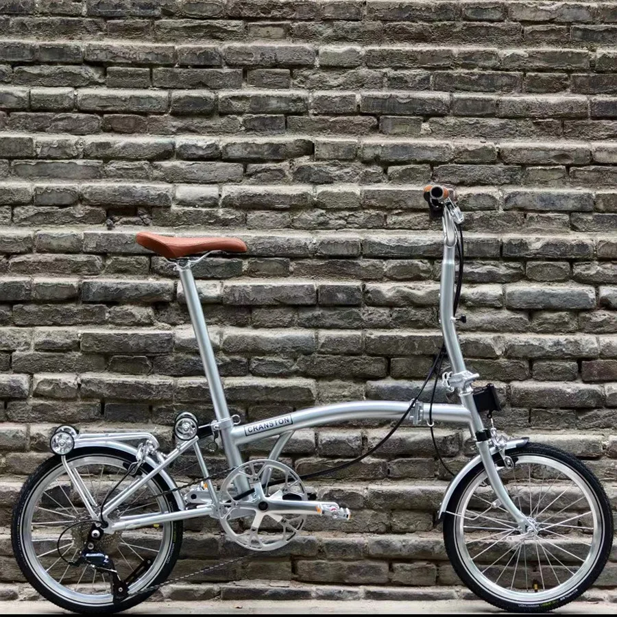 

R9 MAX Ретро складной велосипед 16-дюймовый внешний 9-скоростной велосипед с двойным тормозом C Портативный CRMO с тремя складными рамами 53Tankset 349 колес велосипеда