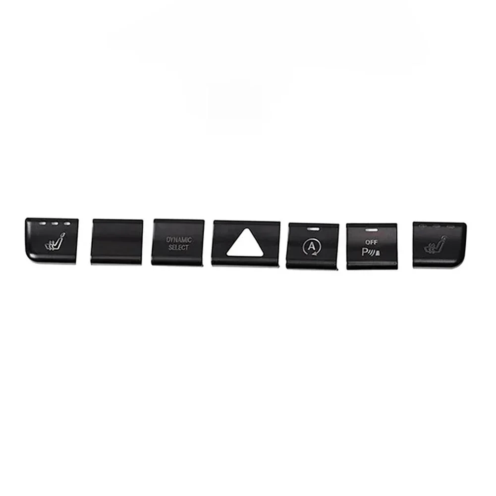 

Button Trim Sticker For GLA X156 C117 W176 For Mercedes ABS Plastic Black Car Center Console Decoration For Benz