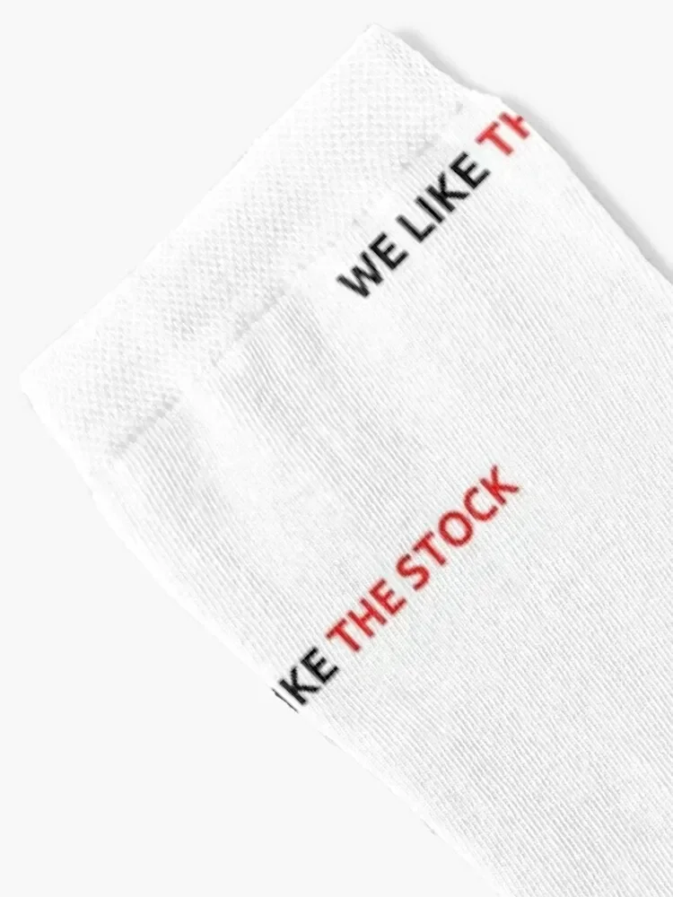 WE LIKE THE STOCK - GME GameStop WSB Meme Design Socks japanese fashion floor cartoon Men's Socks Women's