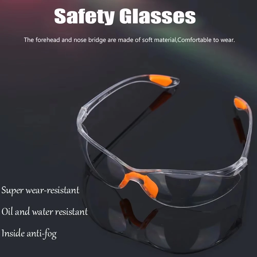 

PC Material Anti Impact Wind Dust Proof Goggles Safety Riding Clear Glasses Lab Work Safety Eye Protective Glasses