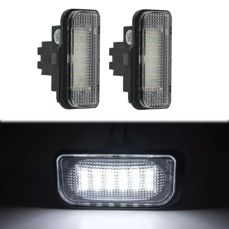 2 قطعة LED رقم الترخيص لوحة ضوء لبنز S203 W211 S211 W219 C219 R171 C E الفئة A2038200256 ترخيص مصباح لوحة ضوء أجزاء