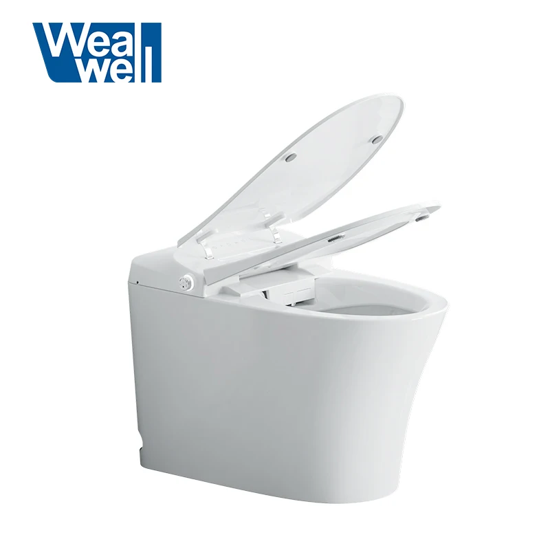 Wealwell Australia Luxury Floor-Mounted Smart Toilet With Remote Control Self-Cleaning Elongated Bowl Siphonic Flushing