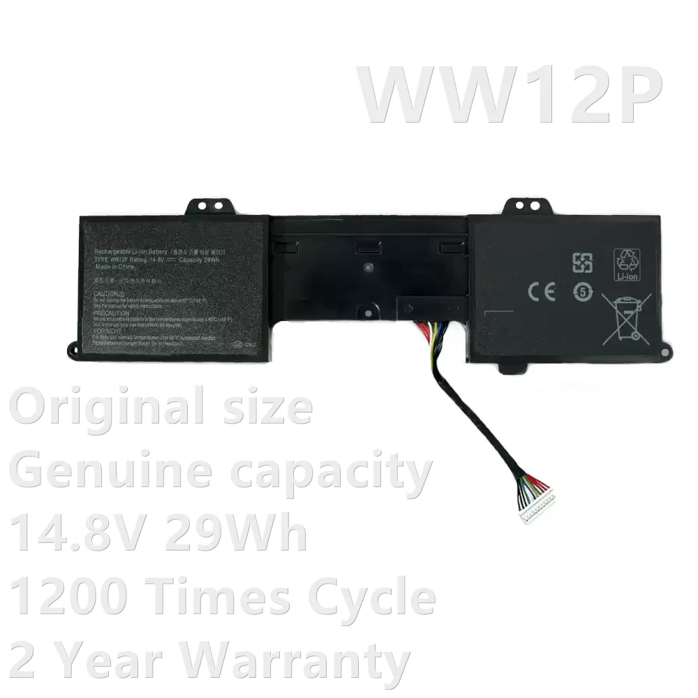 CSBD WW12P 14.8V 29Wh 1950mAh Genuine Original Laptop Battery For Dell Inspiron DUO 1090 Tablet DUO Convertible Battery TR2F1