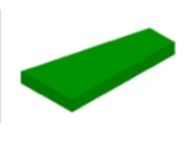 *LEFT FLAT TILE 2x4* D175A 20 pcs DIY block brick part No. Compatible With Other Assembles Particles