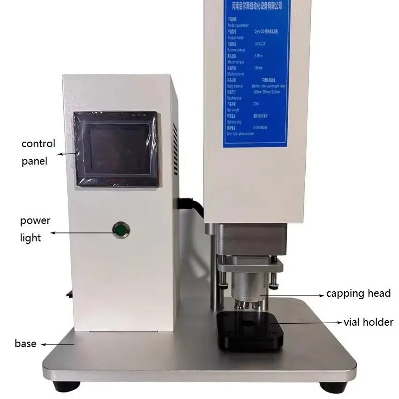 

DD-20A Электрическая машина для обжима алюминиевых пластиковых откидных крышек, 20 мм, 10 мл, щипцы для флаконов для фармацевтического и лабораторного использования