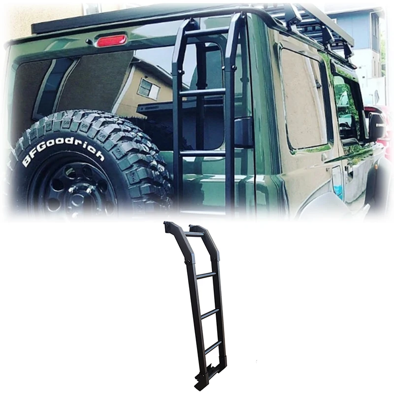 Spedking Telescopic Side Ladder Darkness Style Body Kit Accessories for Suzuki Jimny JB64 JB74 Side Ladder