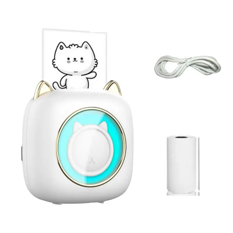 

Mini Photo Printer Wireless Sticker Printer Smart Photo Printer Compatible With Mobile Sticker Printer For Journal Notes Memo