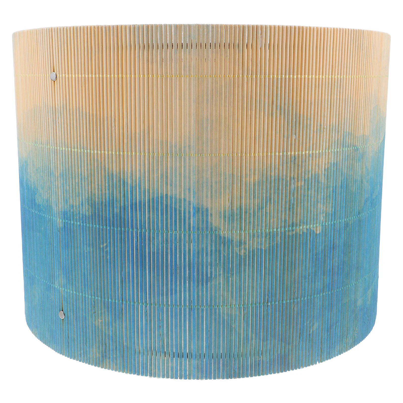 

Bamboo Pendant Lamp Shade Waterproof Watercolor Print Soft Light Decorative Shade for Table Floor Lamps Barrel Lamp Shades