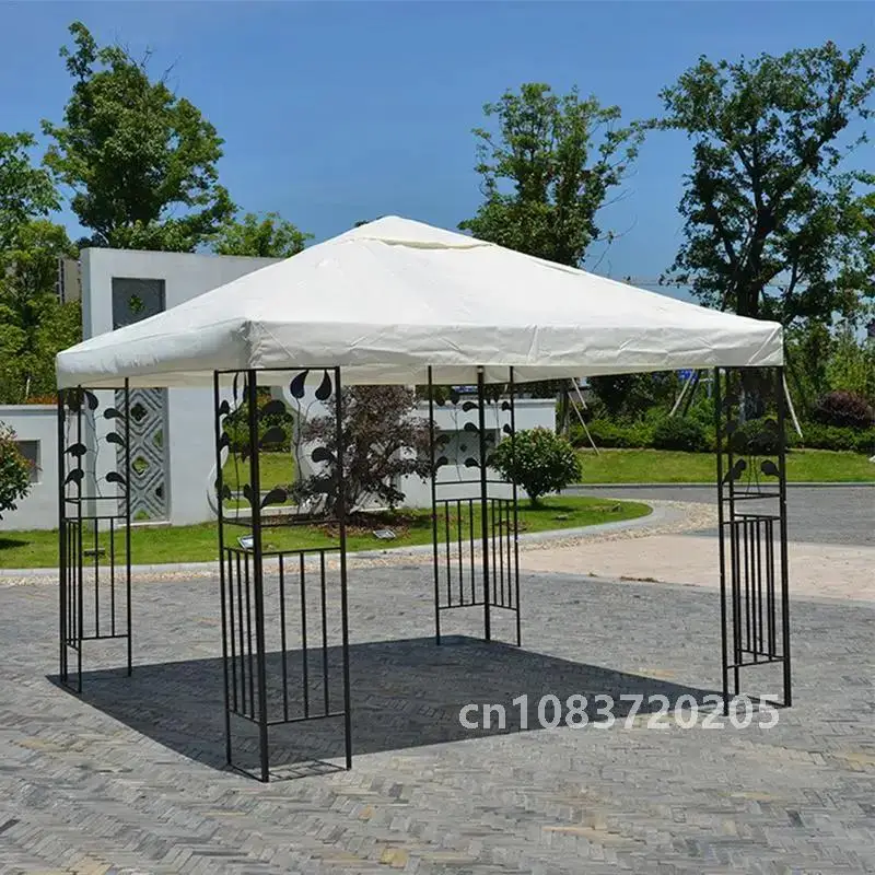 3X3M Canopy Top Cover Replacement Four-Corner Tent Cloth Foldable UV Protection Patio Pavilion Replace Gazebo Canopy Top Cover