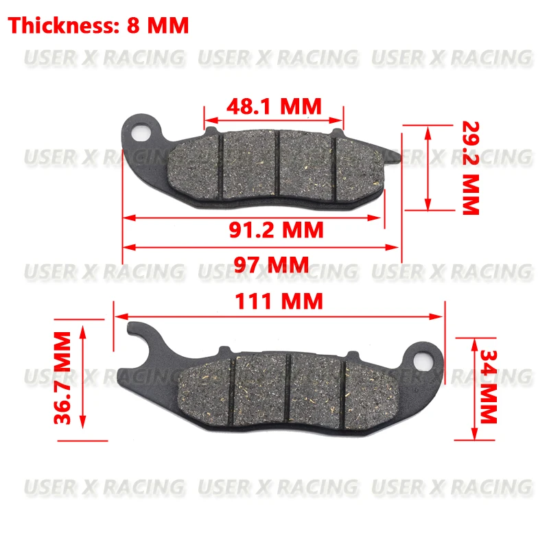 USERX Motorcycle disc brake pad Brakes Front Rear Brake Pads FA465 DSP-W125 F hongda crf 250 300 fantic TZ TX TR 125 170 180 200