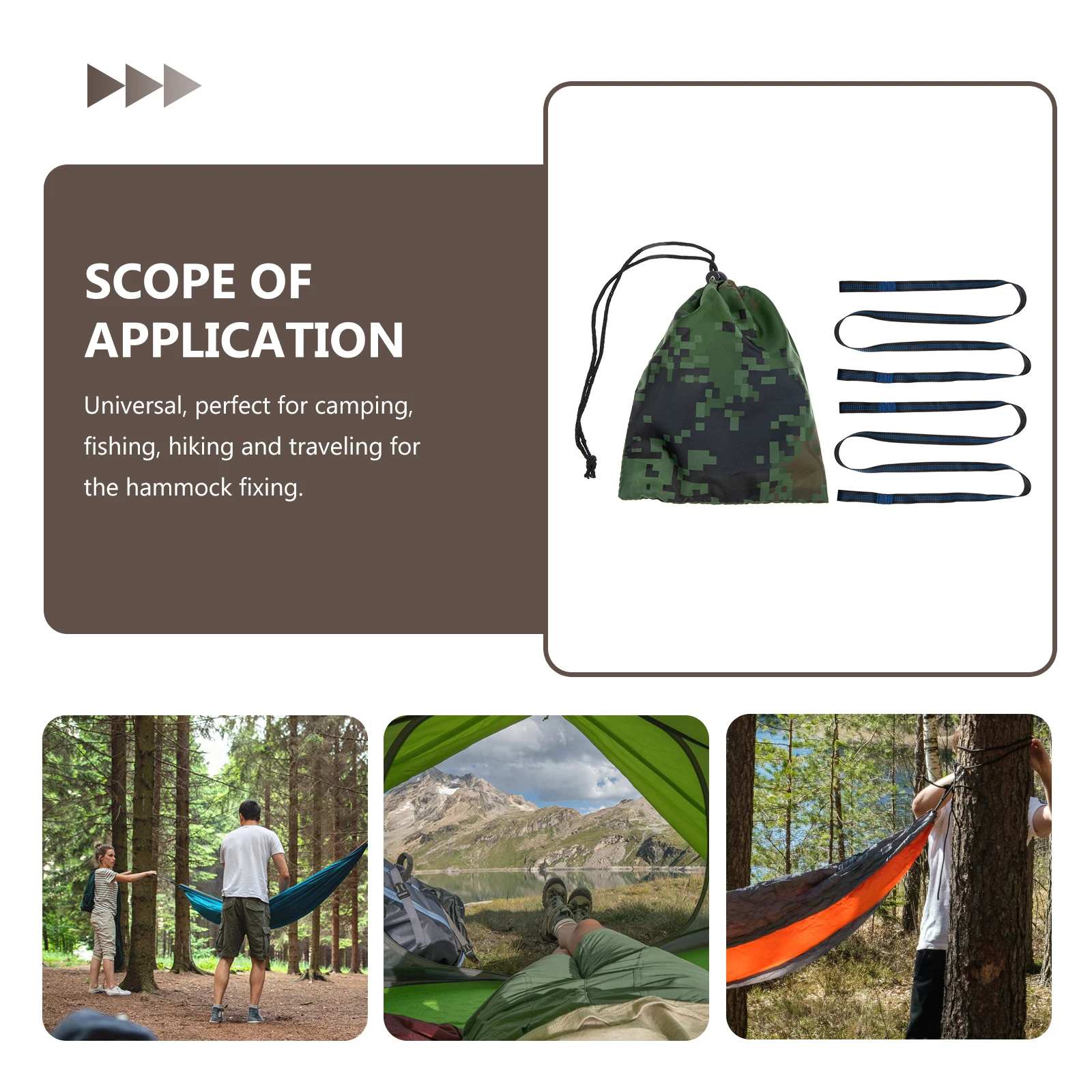 

1 set 1 Set Portable Straps Wear-Resistant Tree Ropes Professional Camping Outdoor Accessories Durable Polyester Tree Strap
