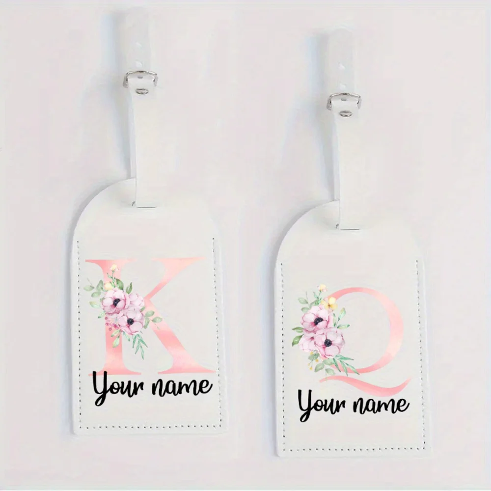 Custom Luggage Tags with Spelling and Name  Stylish Vintage Luggage Identifiers for Travel Party Favors and Gifts Travel Luggage