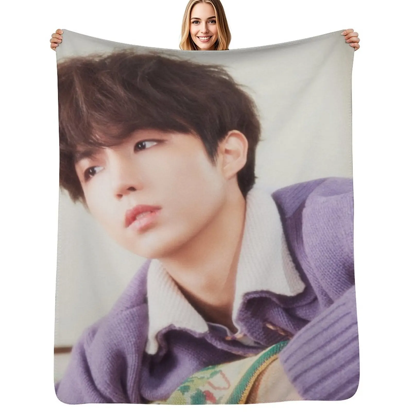 Xdinary Heroes Junhan- Hello, World! Throw Blanket Outdoor Soft Blanket for Picnic Beach Camping