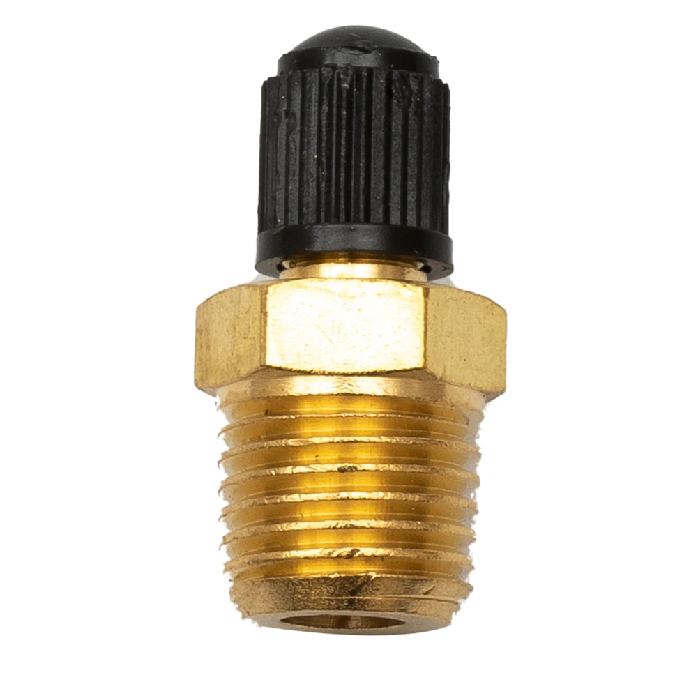1pcs NPT Solid Nickel Plated Brass Air Compressor Tank Fill Valve Male NPT Standard Thread Core Rated To 2g00psi 300psig Max
