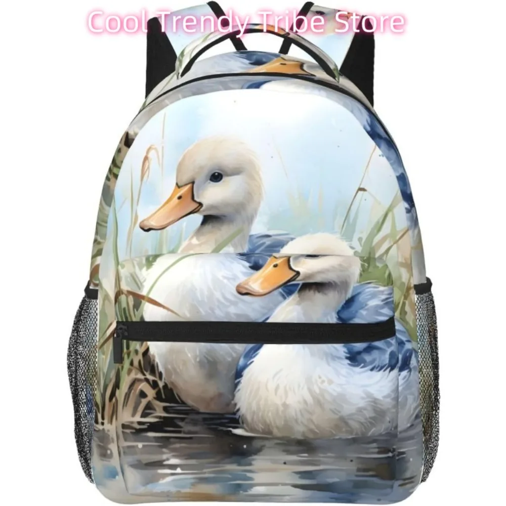 

laptop bag back to school Spring Cute Duck Lightweight Laptop Backpack Lightweight Multipurpose Travel Casual Daypack Unisex Col