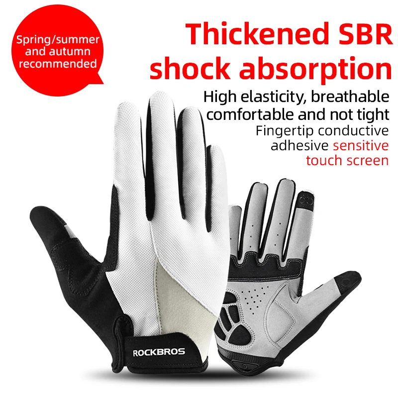 ROCKBROS Winddichte Fahrradhandschuhe Fahrrad Touchscreen Reiten MTB Fahrradhandschuh Thermal Warm Motorrad Winter Herbst Fahrradbekleidung