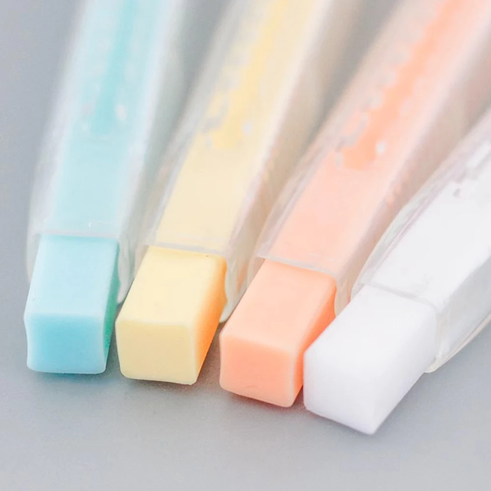 1/2pcs Japan KOKUYO Pencil Eraser Pen Style Push-pull Clean Without Leaving Any Marks Cute Kawaii Kids School Supplies Pencil