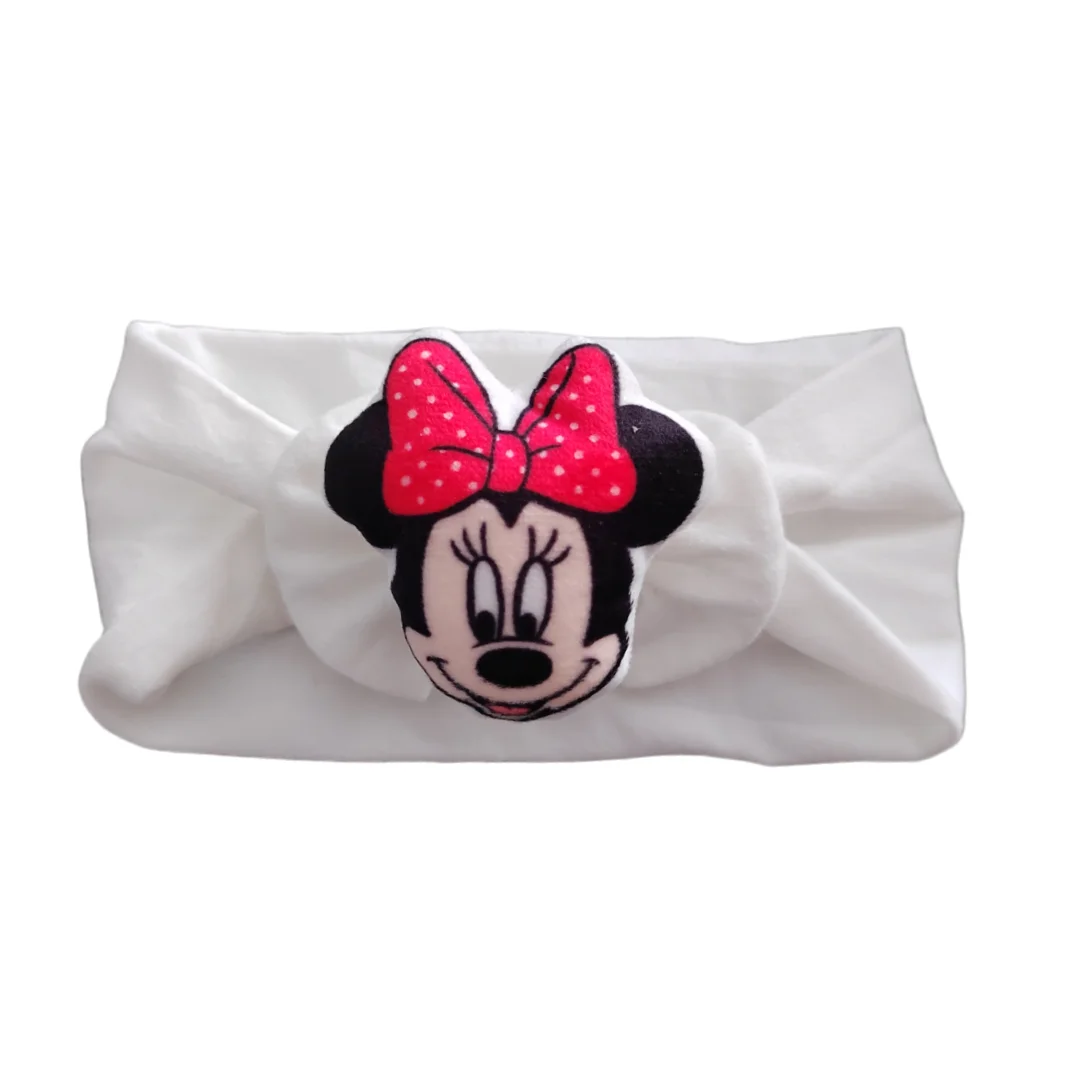 Nieuwe Minnie Mouse Baby Vroeg Educatief Speelgoed Kralen Aangepaste Naam Fopspeen Clip Wit Kant Prinses Peuter Schoenen Voor Meisje 0-8M