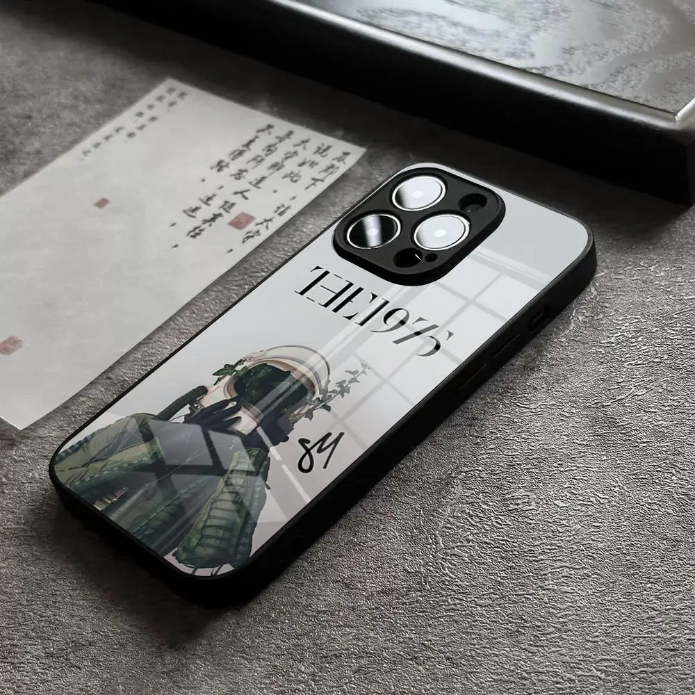 Band Rock The 1975 Phone Case for iPhone 15 Pro Max 14 Pro 12 11 13 Mini X XR XS 8 7 Plus SE Tempered Glass Back Cover image 3