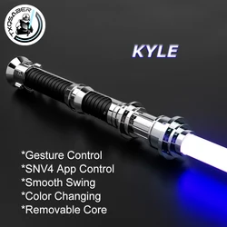 TXQSABER Lightsaber Neo Pixel SNV4 Proffie Smooth Swing Metal Handle Force Blaster Laser Sword Cosplay Toys Replica Kyle Katarn