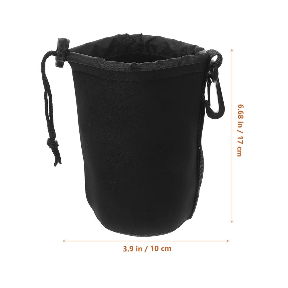 3Pcs Lens Storage Bags for Camera Lens Waterproof Protective Case Portable Flocking Pouch for Dslr and Mirrorless Gear