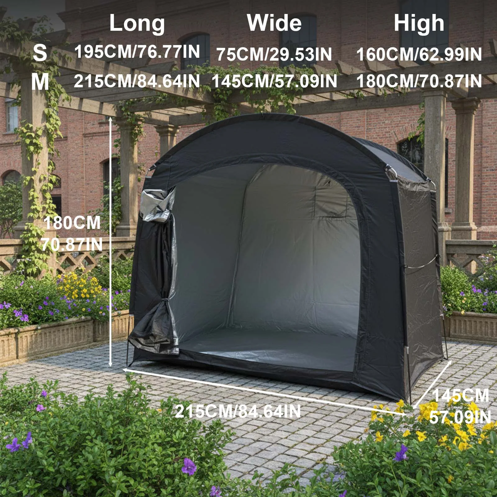 Portable Outdoor Bike Shelter Tent with Thickened Oxford Cloth Personal Protection Canopy for Travel Hiking And Cycling image 2