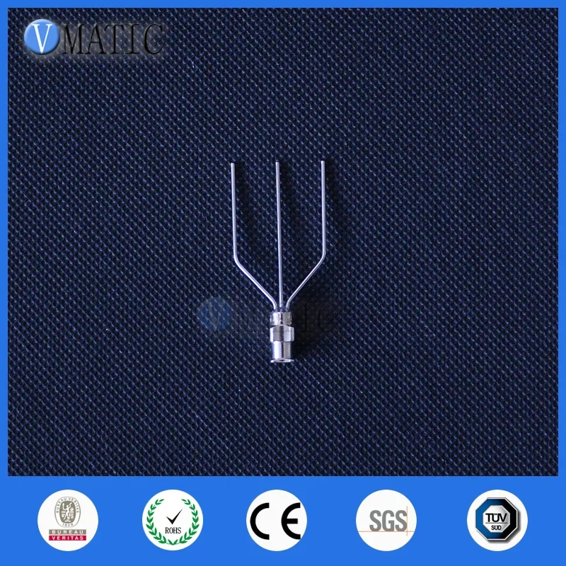 Free Shipping 2Pcs 18G-22G Non-Standard Metal Stainless Steel Dispensing Needles Three Ends Dispenser Needle With 3 Tubes Needle