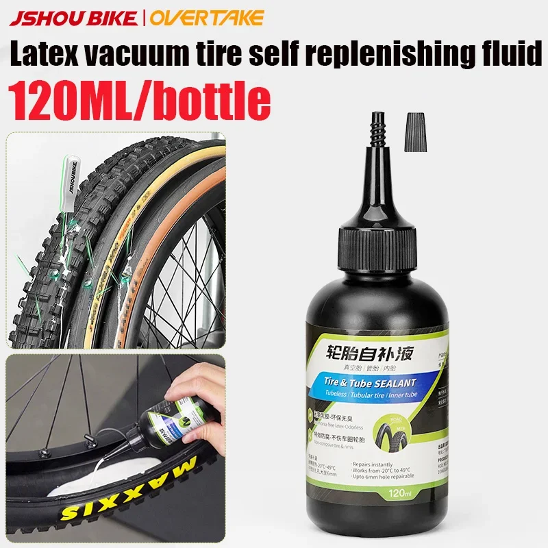 OVTK-selante de neumáticos sin cámara para bicicleta, kit de reparación de neumáticos de bicicleta de montaña y carretera, pegamento para reparación de neumáticos de 120ml, accesorios para bicicleta, 1/2/3/4/5 Uds.