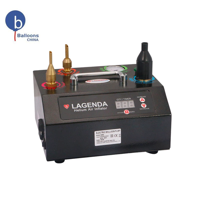 Electronic Air Pump Single Nozzle Machine Portable Automatic Lagenda Inflator Balloon Pump