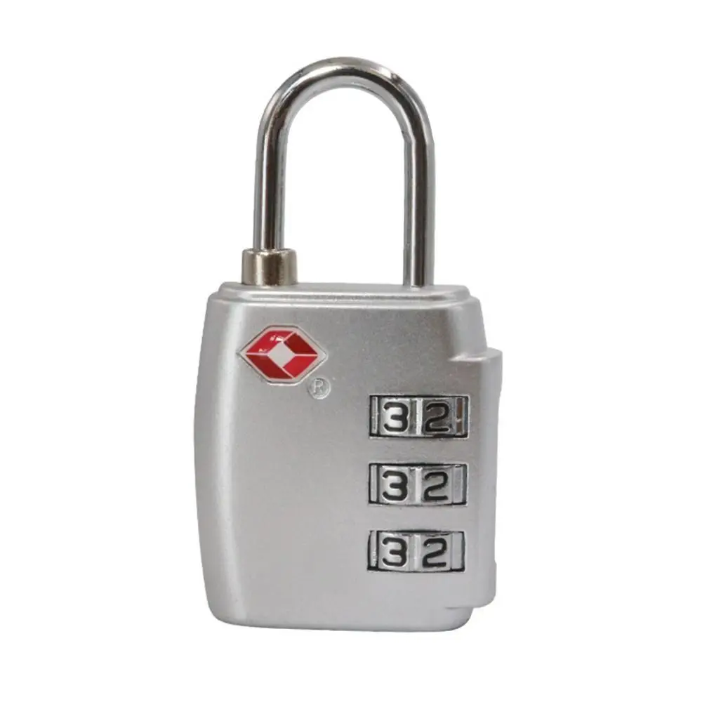 TSA 3 Digit Combination Lock Security Tool Cabinet Locker Customs Password Lock Anti-theft Lock Padlock
