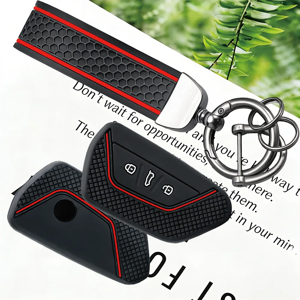 Car Key Case Cover FOB for VW Volkswagen/Golf 8 MK8 ID.3 ID.4 /Cupra/Skoda/Octavia A8/SEAT/Leon MK4 2020 2021/Formentor/Tarraco view 4