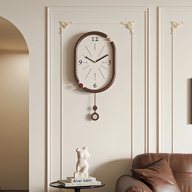 

Living Room Interior Wall Clocks Silent Wooden Aesthetic Wall Clocks Design Minimalist Orologio Da Parete Ornaments Home Decor