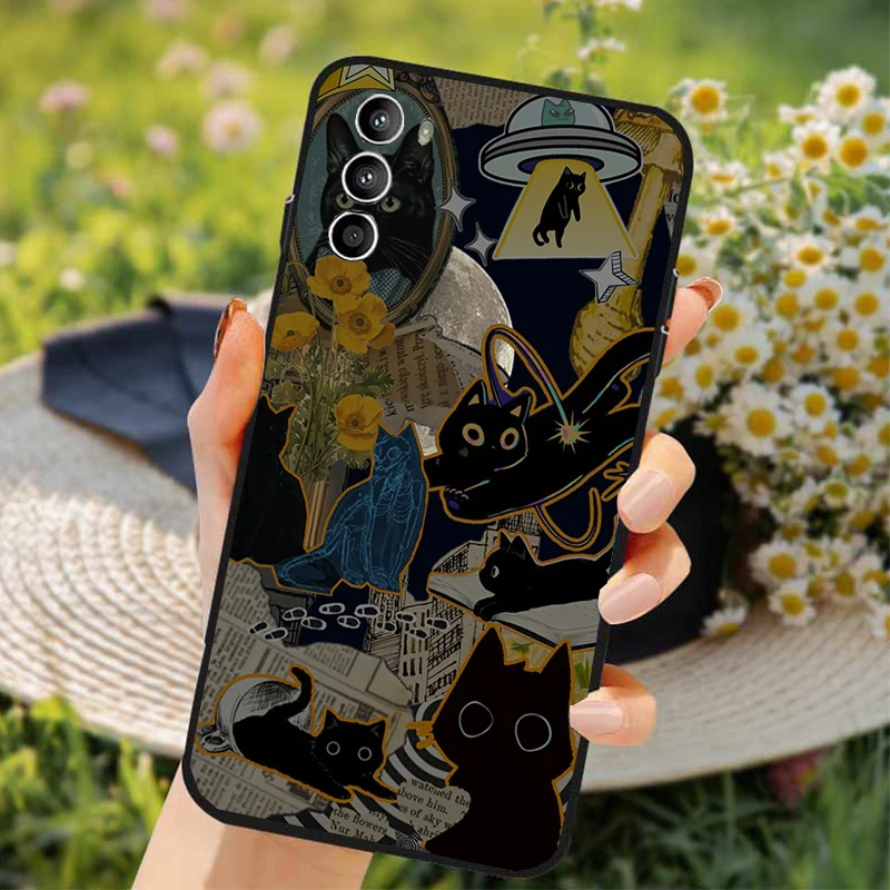

Phone Case For Moto G85 G55 G05 G14 G75 G31 G50 G52 G60 G13 G32 G84 G54 G53 G72 G24 Power Fun Cat