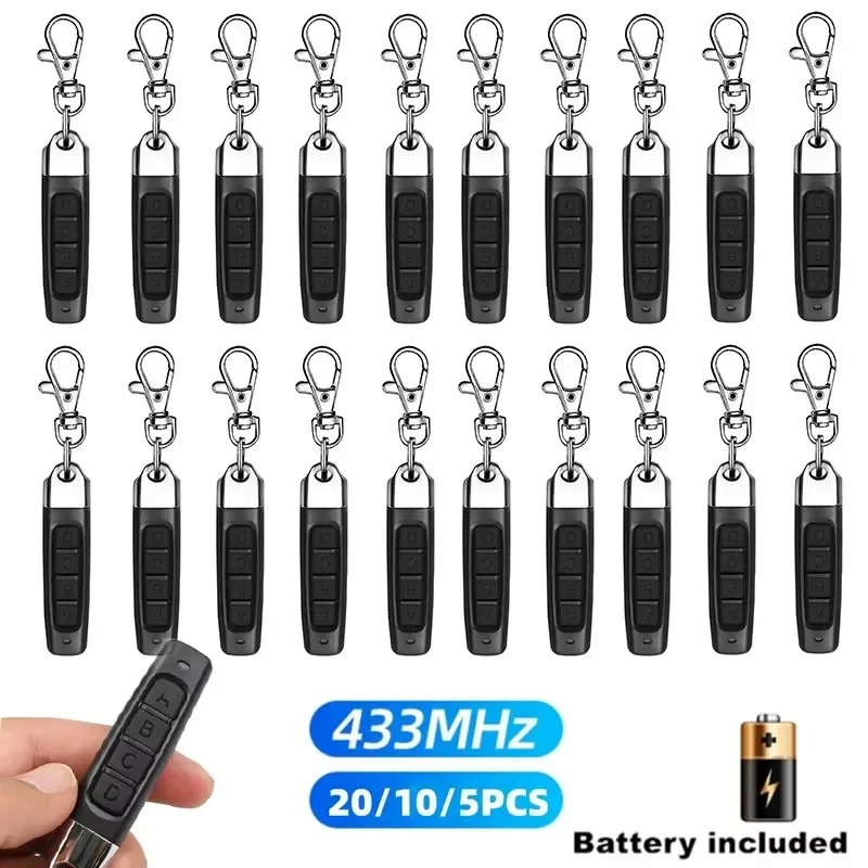 

10PCS 433MHZ 433.92mhz Remote Control Garage Gate Door Opener Remote Control Duplicator Clone Learning Rolling Code Car Key