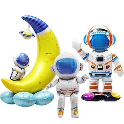 Large Standing Astronaut Spaceman Rocket Balloon Outer Space theme Boy Birthday Party Decoration Kids Baby Shower Party Supplies