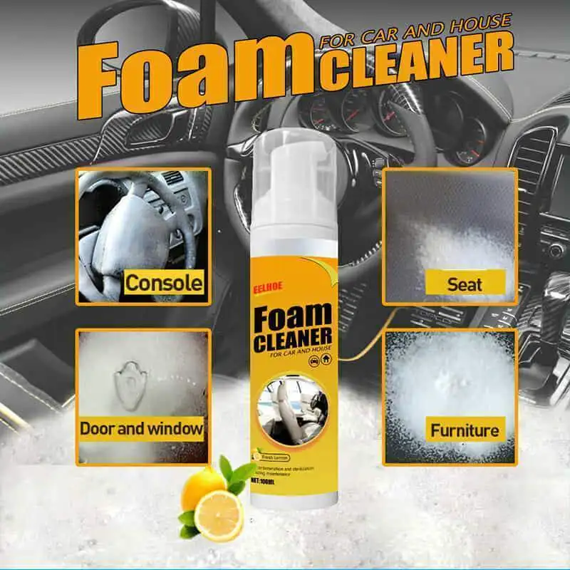 Espray limpiador de espuma de 100ml, herramienta multiusos, antienvejecimiento, limpieza del Interior del coche, hogar, cuero