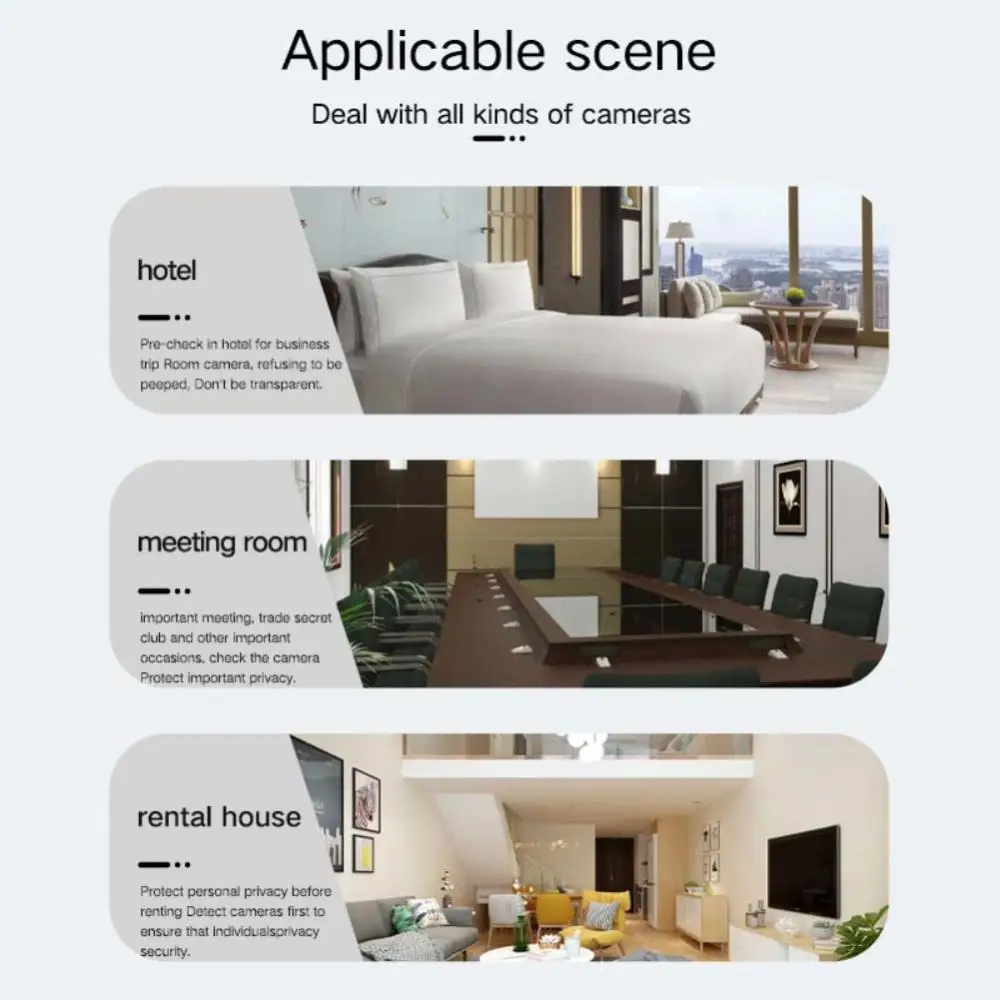 Signal Detector Multifunctional Anti Candid Anti- Camera Detector Scanning Hotel Camera Infrared Infrared Detector T12 Portable