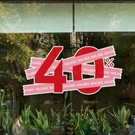 Customisable Sale Shop Discount Window Business Decal and Removable Vinyl Decal Sale Shop Window Vinyl Sticker for Beauty Salon