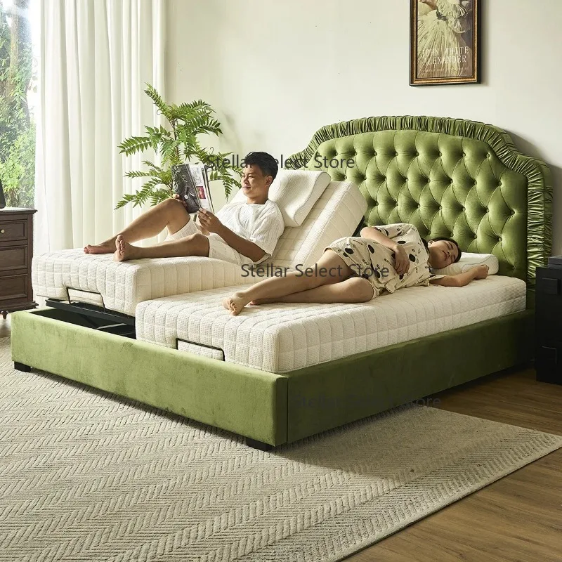electric bed and mattress combination, zero gravity multi-functional king bed mobile APP wireless remote control