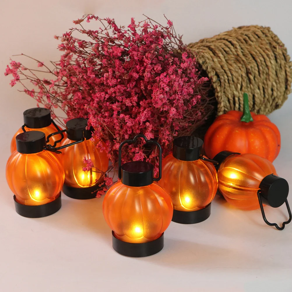 

6Pcs Pumpkin Lantern Halloween Party Decor Creative Haunted Themed Table Decoration Ecofriendly Gift for