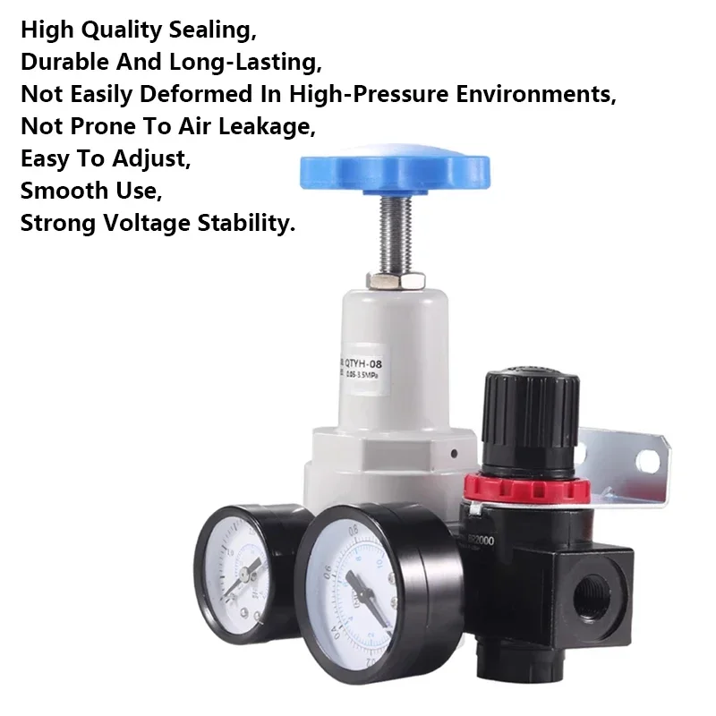 QTYH QFRH And BR Precision High Pressure Relief Valve Pneumatic Air Pressure Regulator Regulating Valve Compressor Accessories