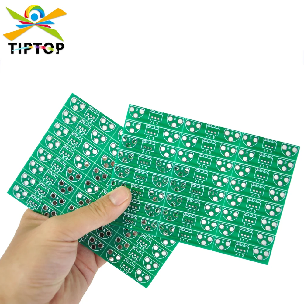 

TIPTOP Green Color DMX Socket 3PIN Connection Soldering Board Signal Transmit Panel Stage Lighting Spare Parts