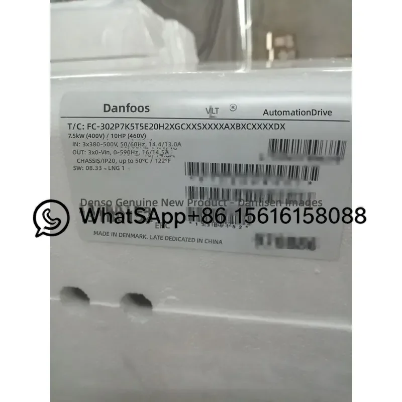 Original Danfoss VFD FC-302P7K5T5E20H2XGCXXXSXXXXAXBXCXXXXDX 131B0152 Inverter Drive AC Motor Speed Controller Variable