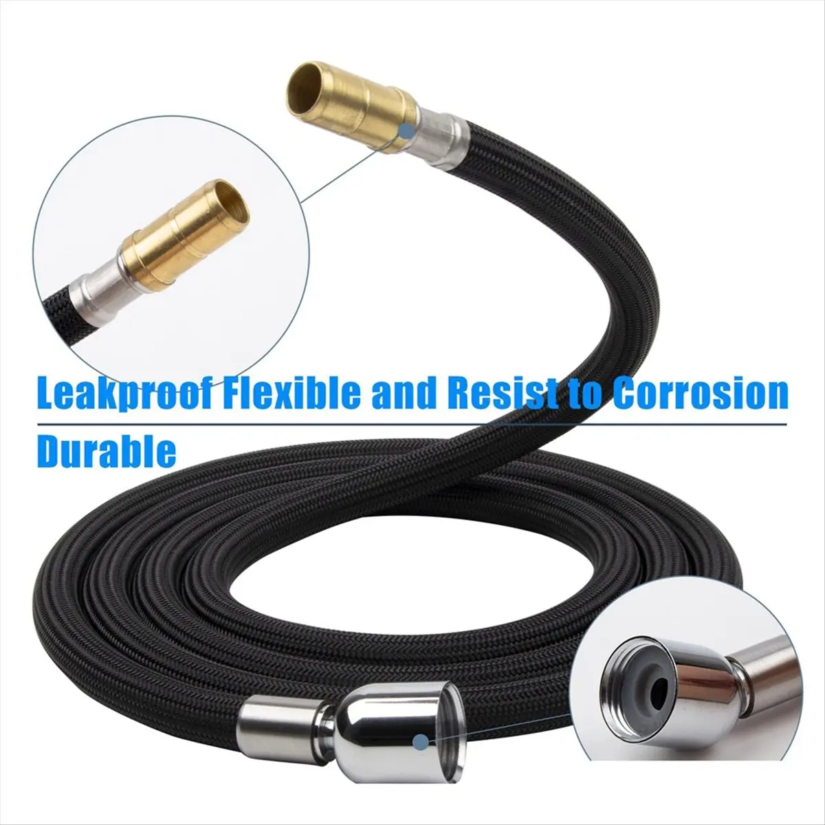 (A02R) 1114379-BC Faucet Hose Kit for for KOH'LER 1219935-BC Pull-Down Pull Out Kitchen Faucet Hose Replacemnet Part Kit