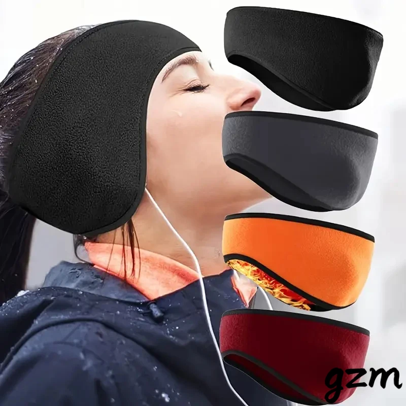 2026 Warm Fleece Earmuffs Headband Soft Windproof Ear Warmer Unisex Outdoor Sports Headbands Ideal for Skiing Running Cycling