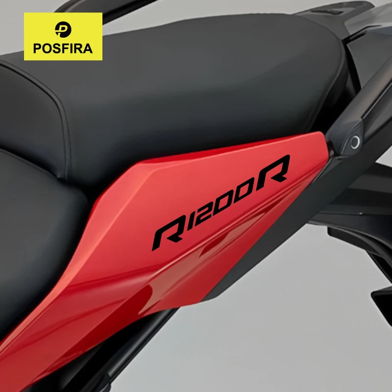 

POSFIRA наклейки на заднее сиденье мотоцикла, виниловые наклейки для BMW R1200R K27 K53 2007-2020 2006 2008 2011 2012 2015 2009, аксессуары