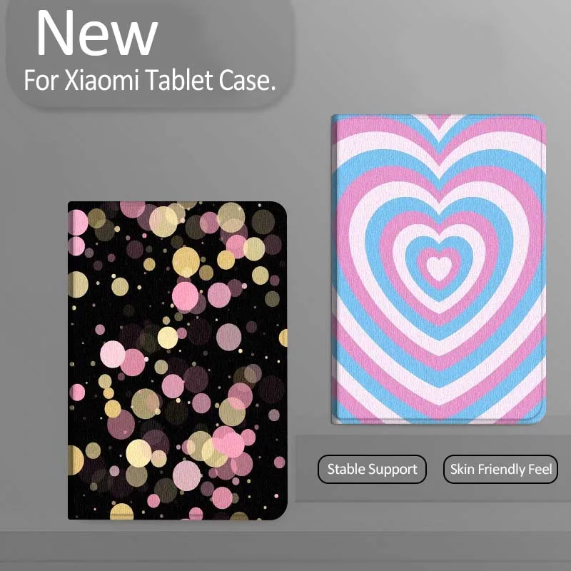 

Cartoon Heart Pattern Design Tablet Case For Xiaomi Redmi Mini Pad SE K 2 4 5 6 7 8 2023 2025 11 8.8 11.2 10.1 Pro Gift