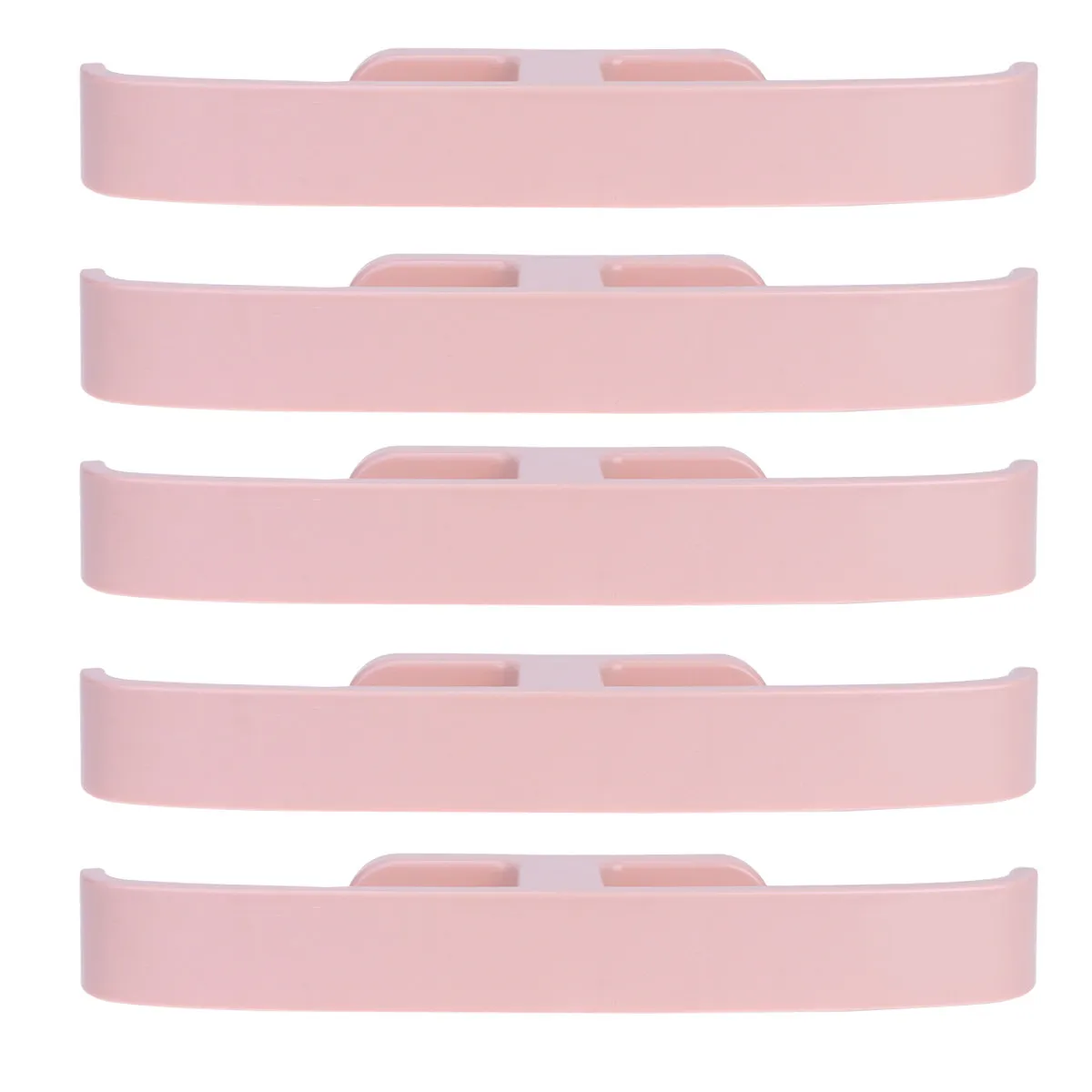 5Pcs Sticky Door Shoe Holder Wall Mounted Rack Pink Slippers Organizer Shoes Storage Shelf Bathroom Hallway Space Saving
