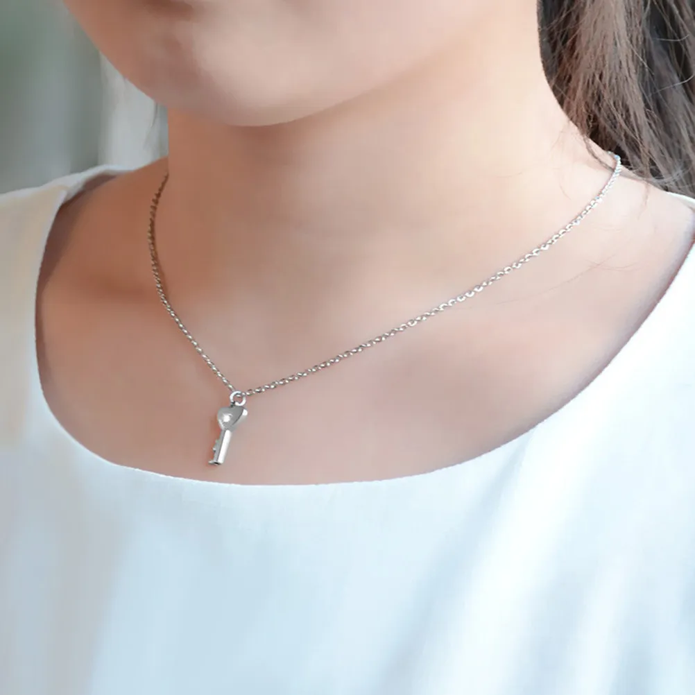 Stainless Steel Interlocking Letter Couple Bracelet and Necklace Set for Halloween, Christmas, New Year