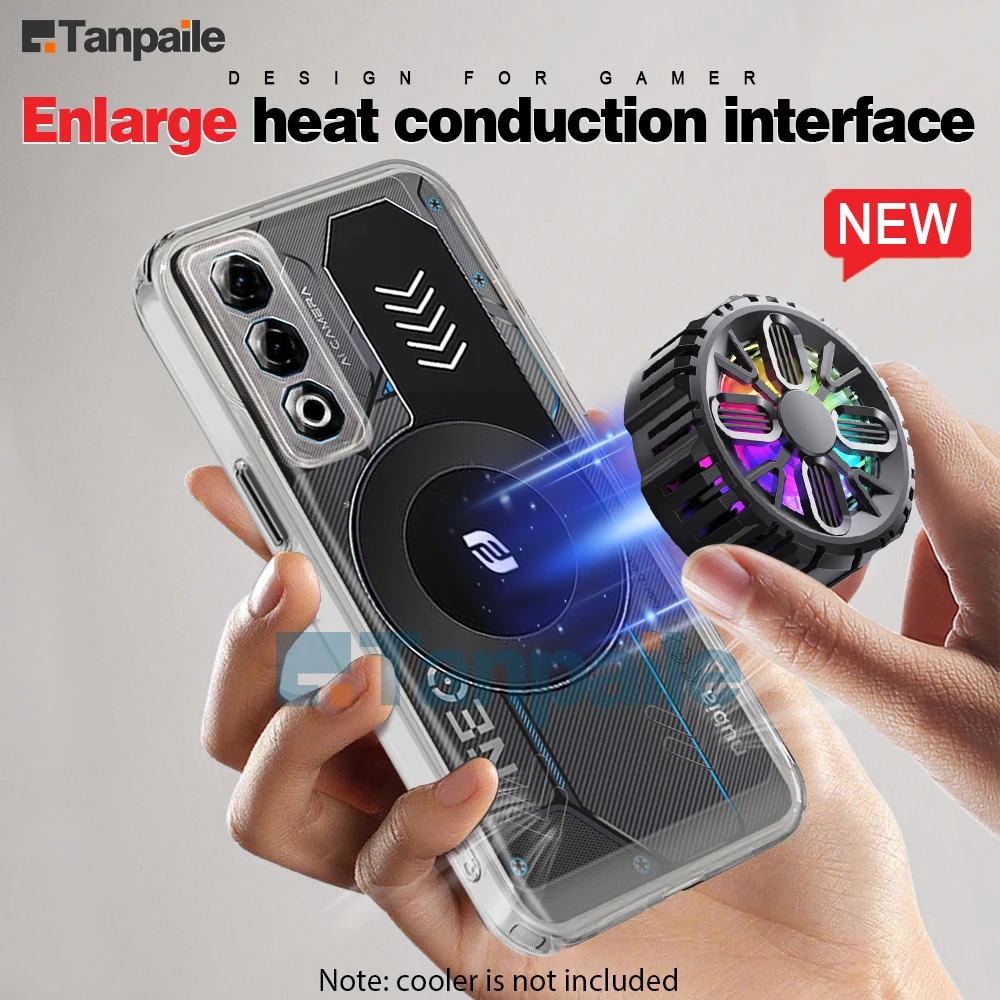 Für Nubia Neo 3 GT 5G Kühlung Fall Stoßfest Transparent Weiche TPU Gaming Wärmeableitung Stoßstange Capa Funda Gehäuse